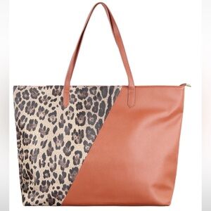 ❤️NEW ARRIVAL Faux‎ leather large leopard bag